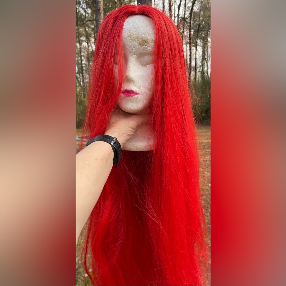 Beautiful Red Haired Wig. Ariel The Little Mermaid or Jessie Toy Story wig